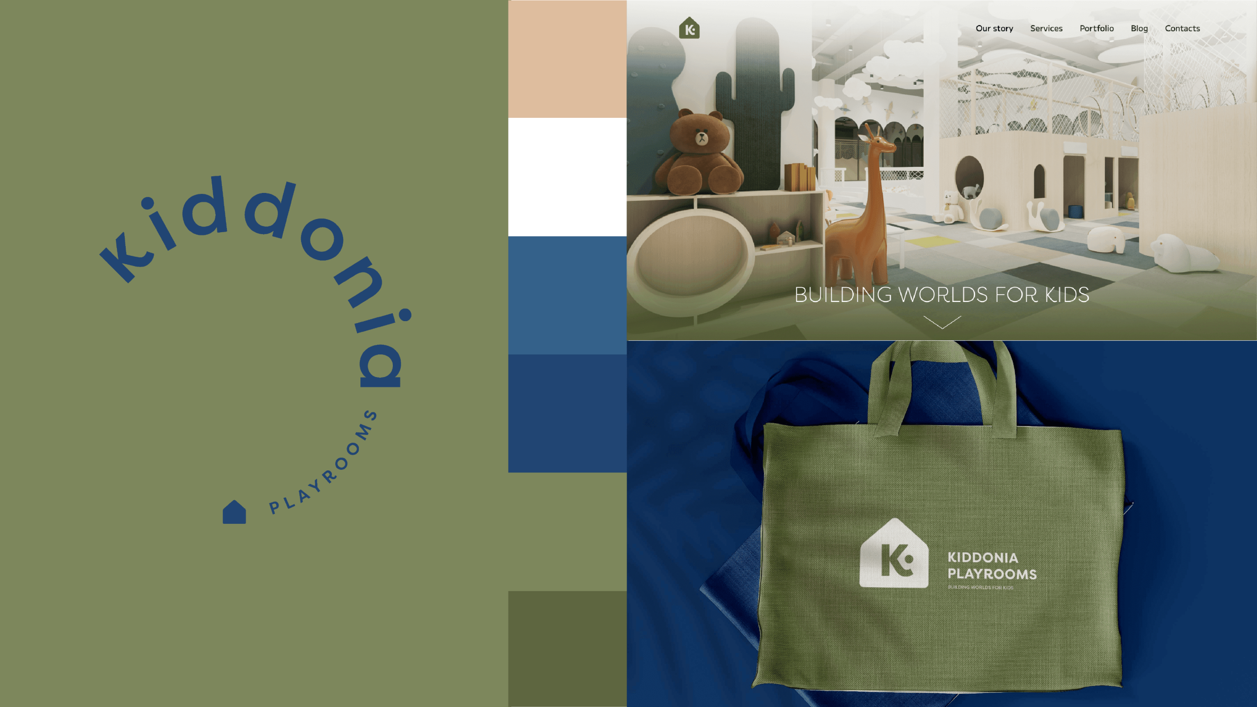 KIDDONIA. Development of a new children playground brand.