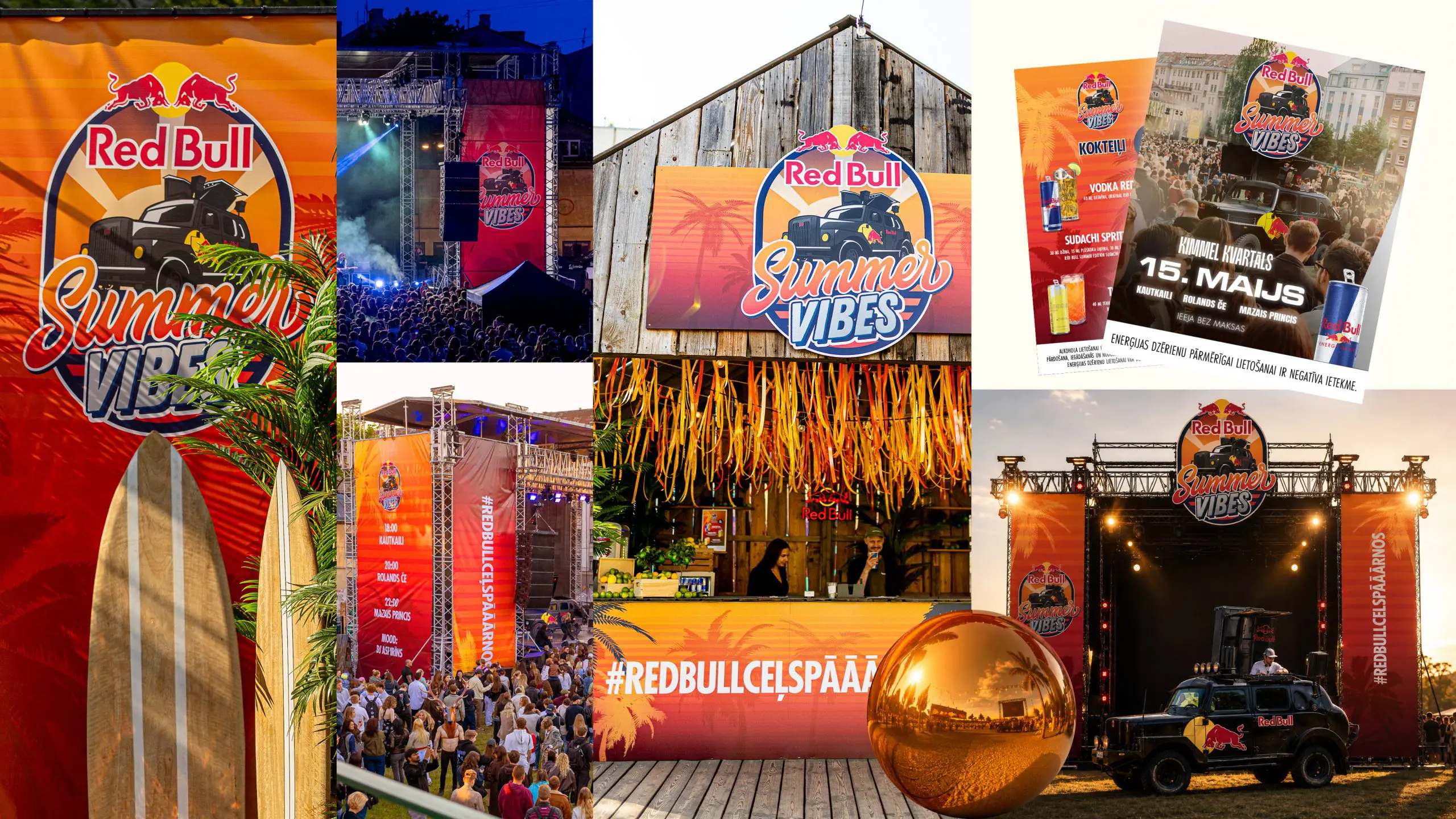 RED BULL. Energy drink summer flavour launch campaign and event branding