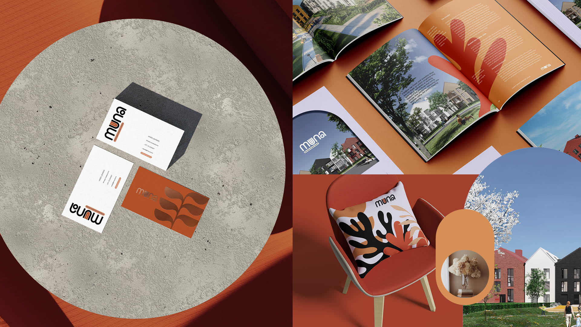 MUUNA. Brand identity and web sales platform for an apartment building project.