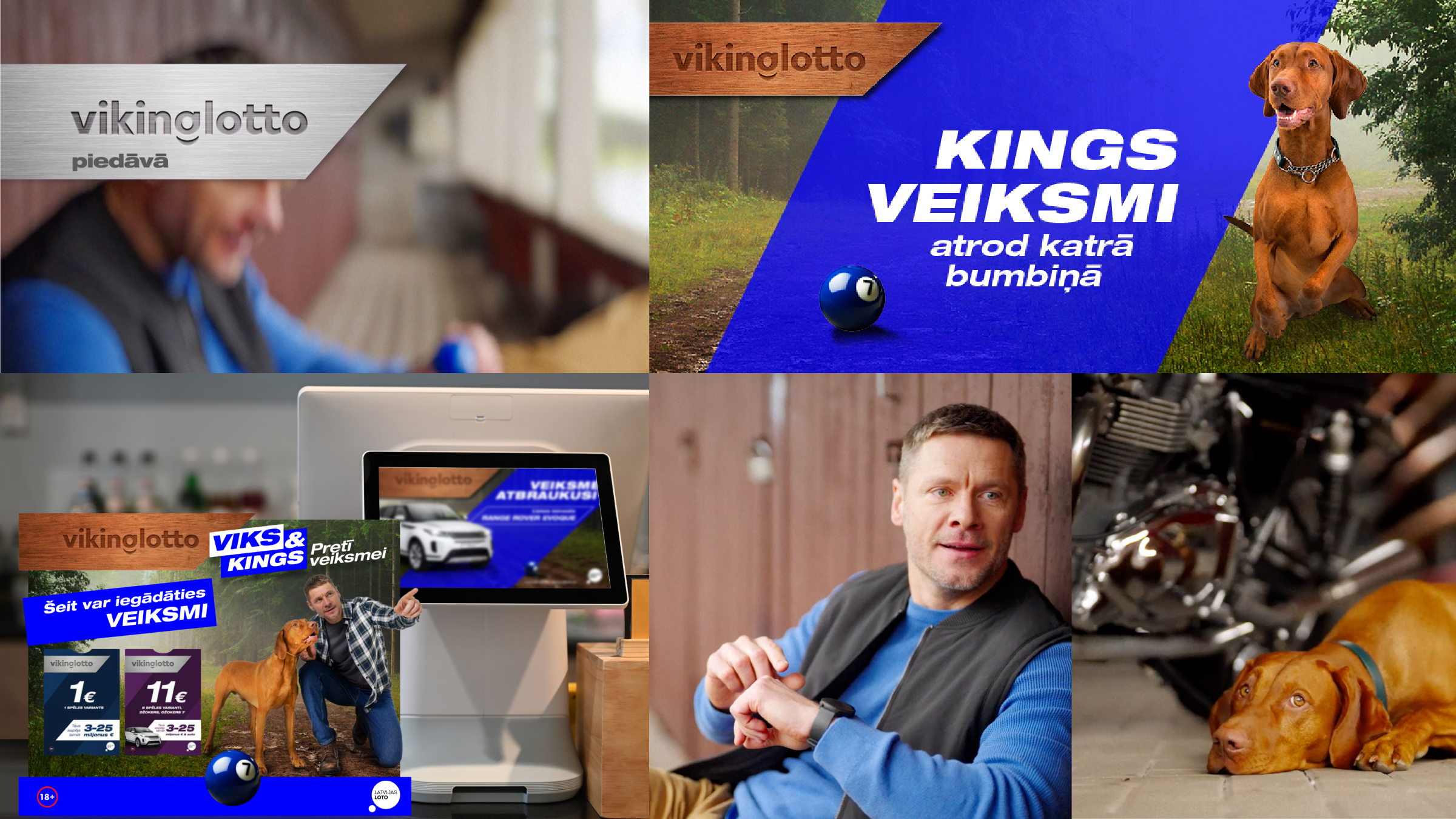 LATVIJAS LOTO. Image campaign for the Viking Lotto numbers lottery.