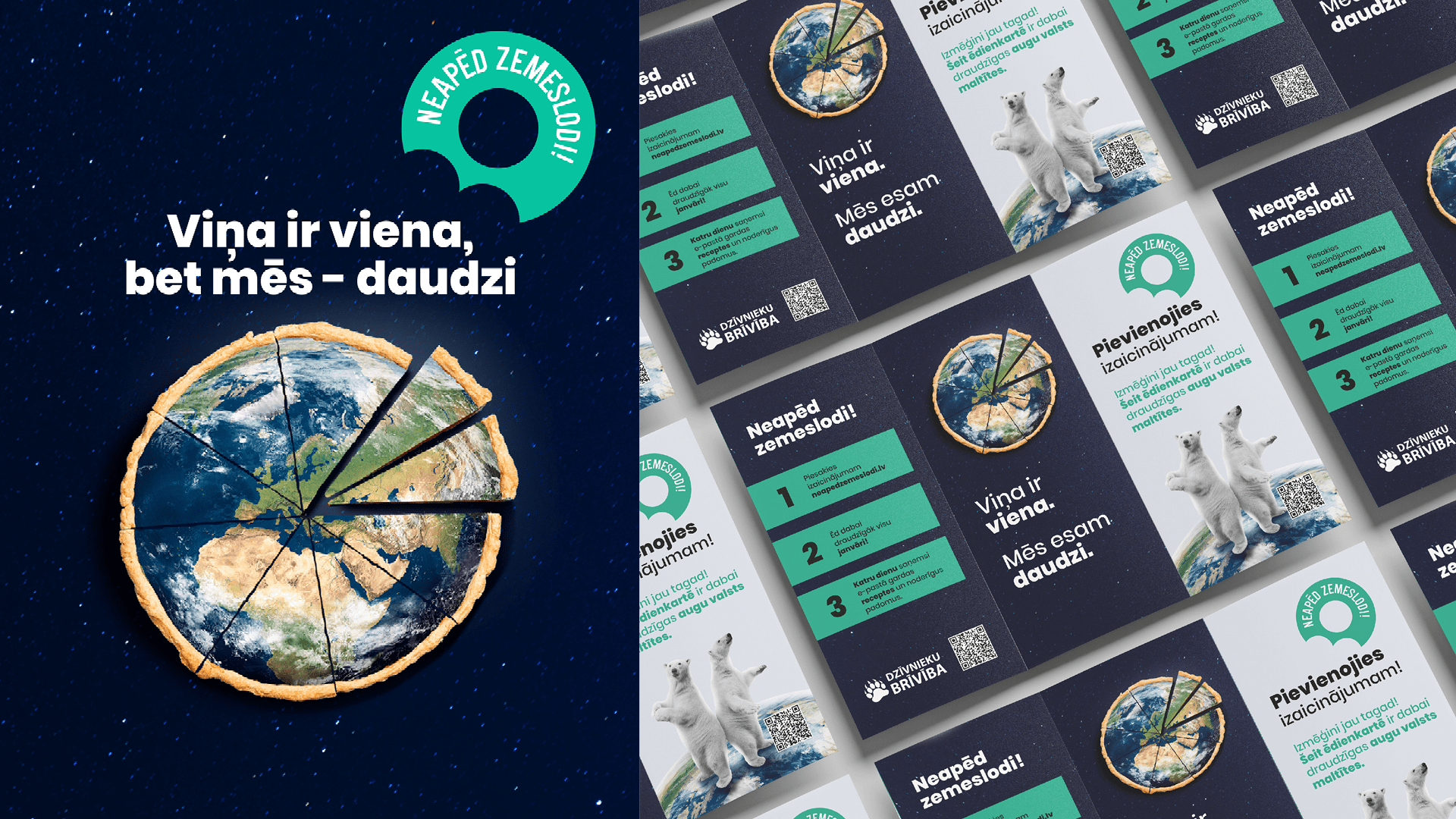 NEAPĒD ZEMESLODI. Social campaign creative concept development.