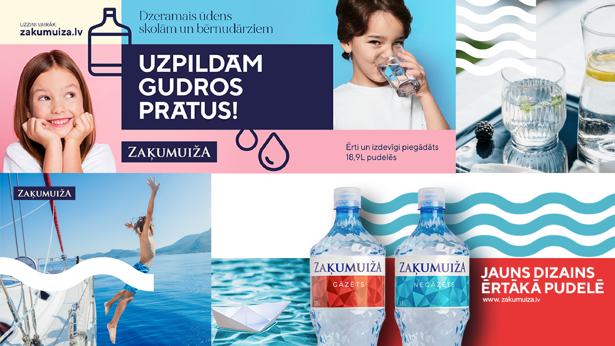 ZAĶUMUIŽA. Zaķumuižas un Zaku ūdens iepakojuma, etiķetes un vizuālās valodas izstrāde.