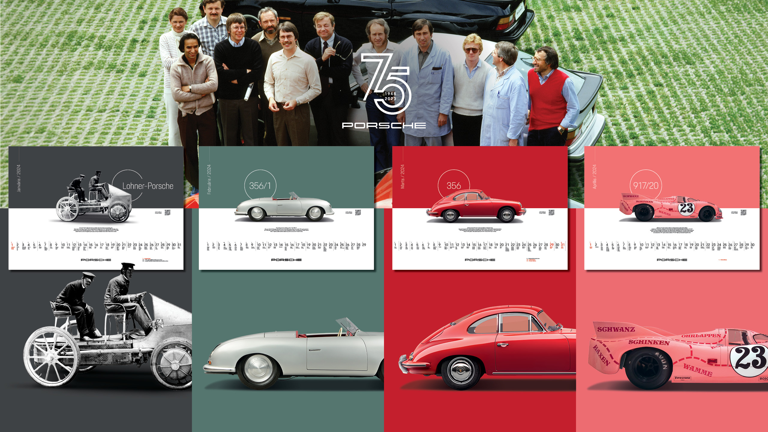 PORSCHE. 2024. calendar — concept and design