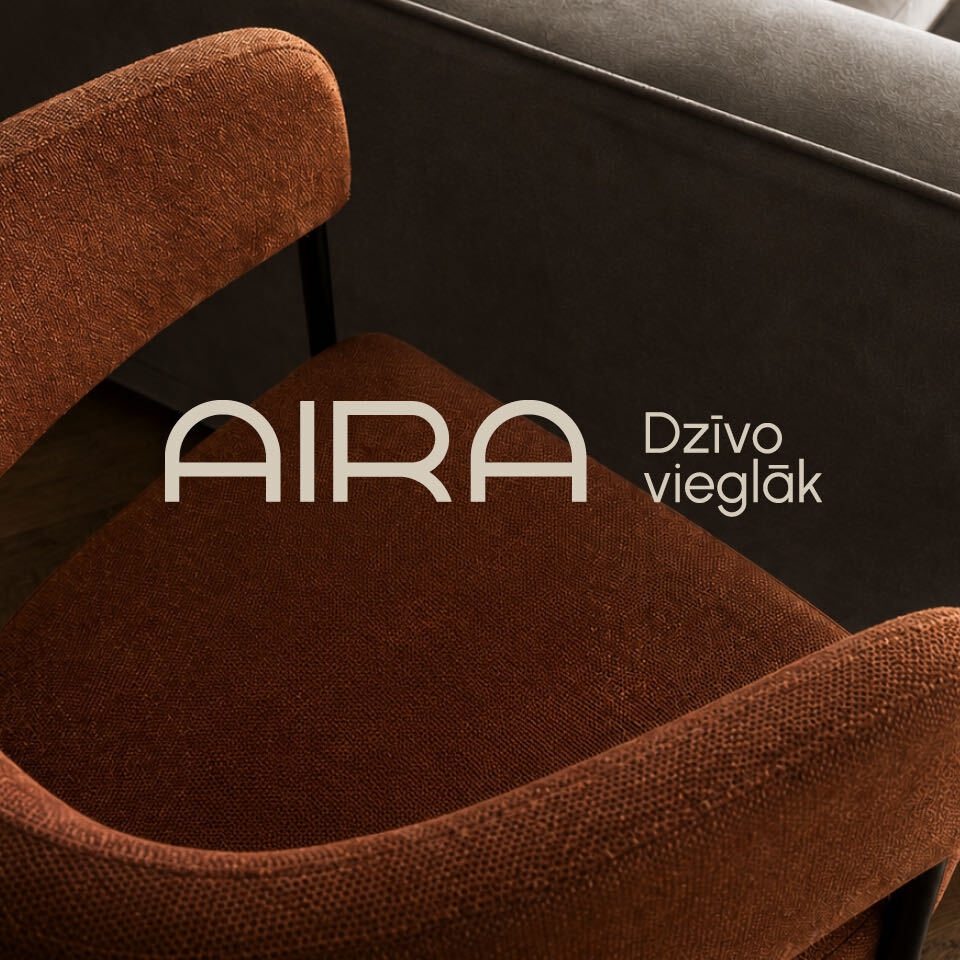 AIRA. Nekustamā īpašuma – daudzdzīvokļu ēku projekta zīmols.